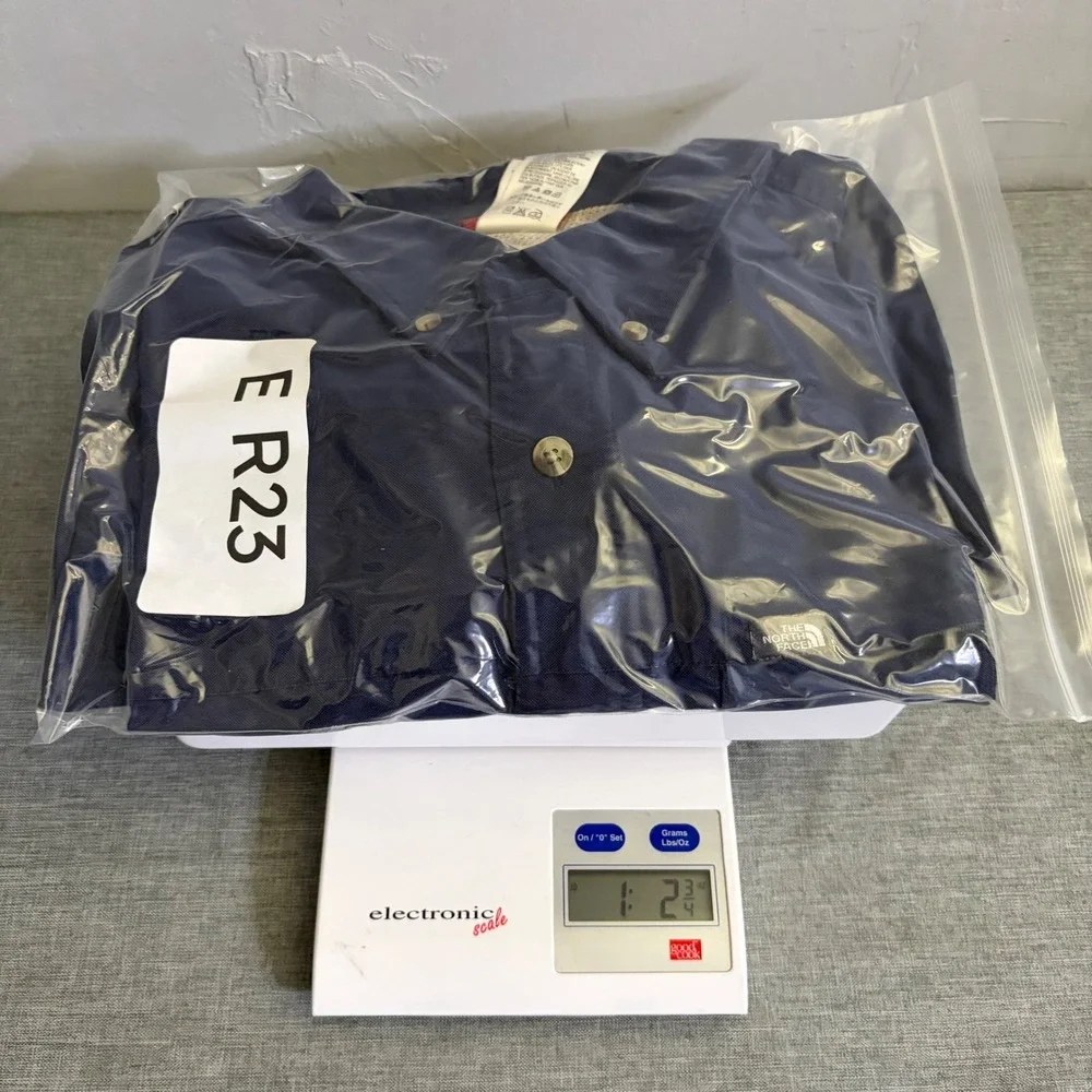 The North Face Button Up Shirt Mens XL Navy Blue A412 Long Sleeve Hiking Utility